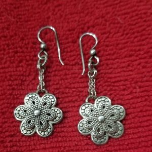 Brighton Bali Shine Flower Earrings
